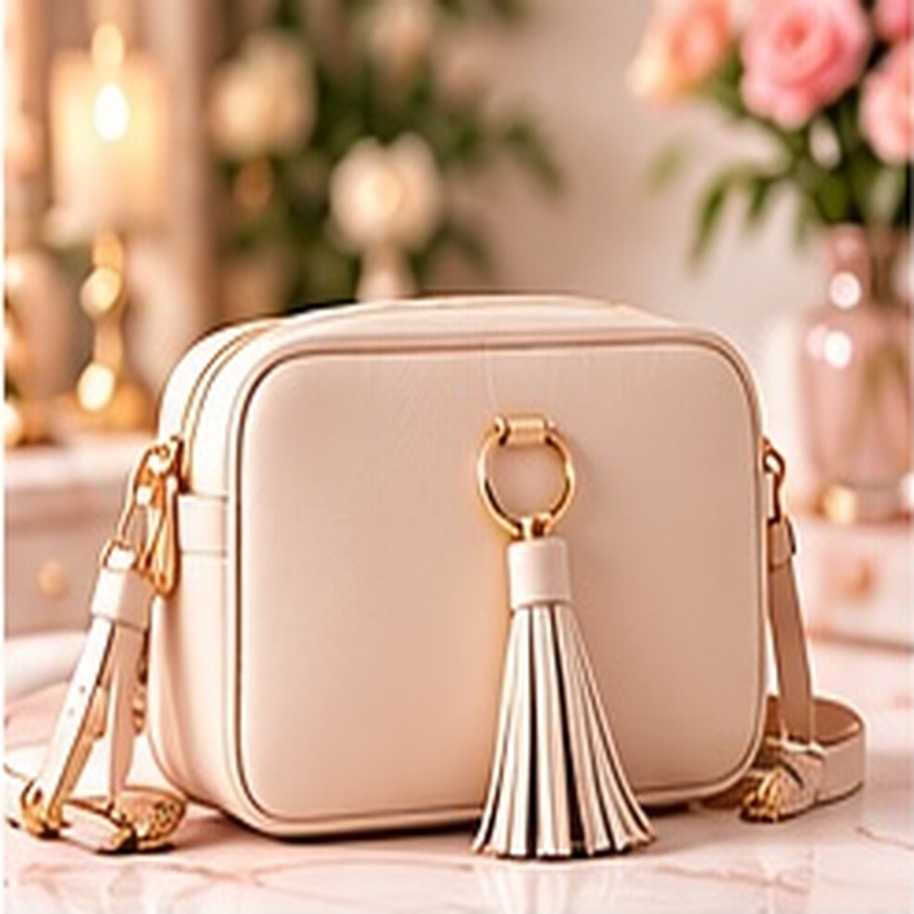 Blush Tassel Crossbody