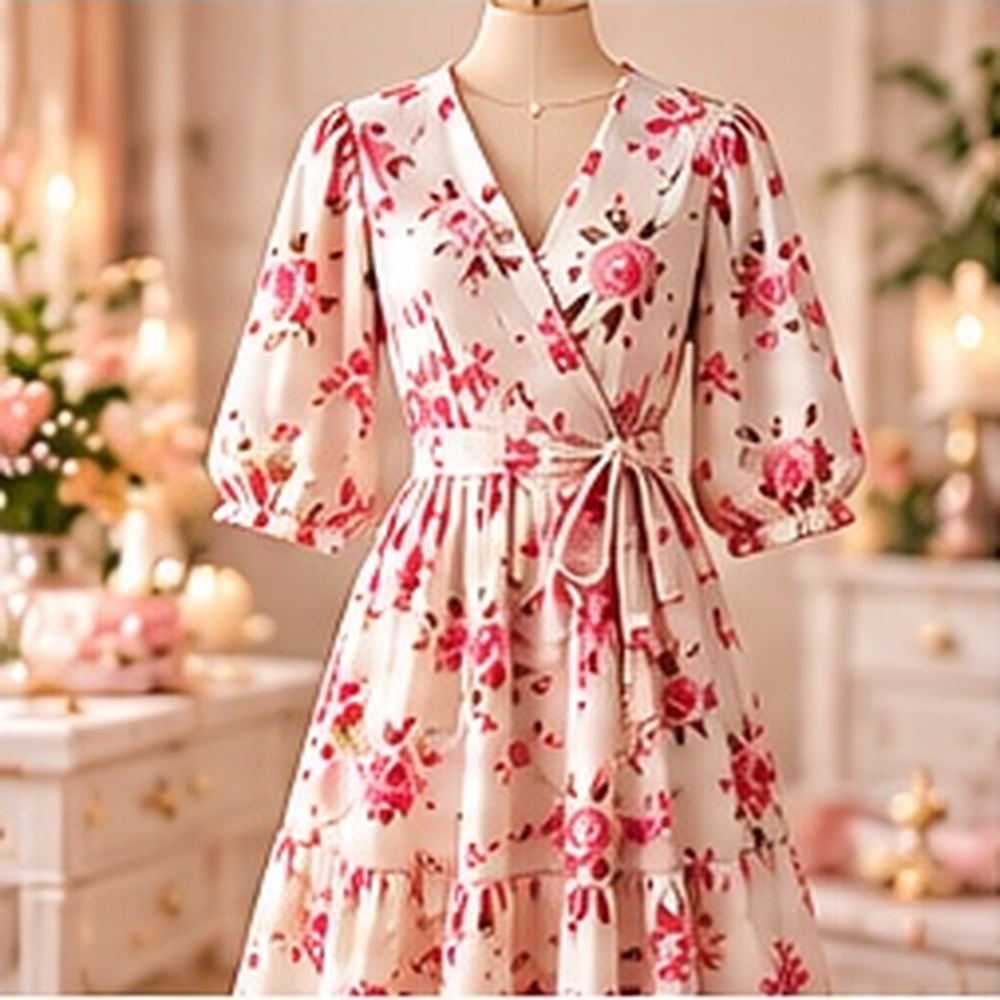 Rosewood Wrap Midi Dress