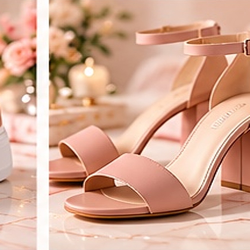 Ivy Pink Heeled Sandals
